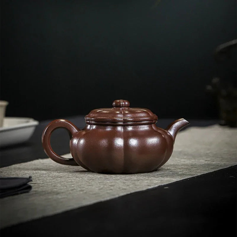 Teko Zisha Yixing Buatan Tangan Sepenuhnya [Siji Ruyi] (Jin Sha Zi Ni - 190ml)