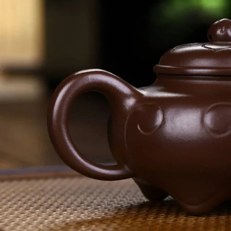 Teko Yixing Zisha Buatan Tangan Sepenuhnya [Siji Ruyi Pot] (Zi Ni - 260ml)