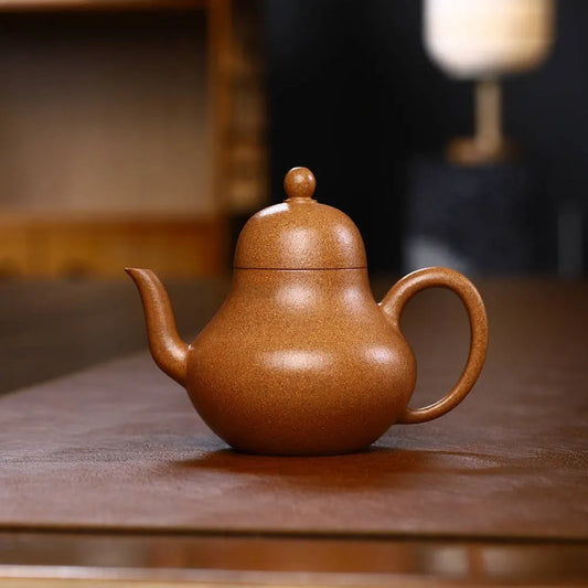 Full Handmade Yixing Zisha Teapot [Siting Pot] (Wucai Lao Duan Ni - 230ml) - YIQIN TEA HOUSE | yiqinteahouse.com | 200-300ml, full handmade zisha teapot, new arrival, plain smooth, teapot, teaware