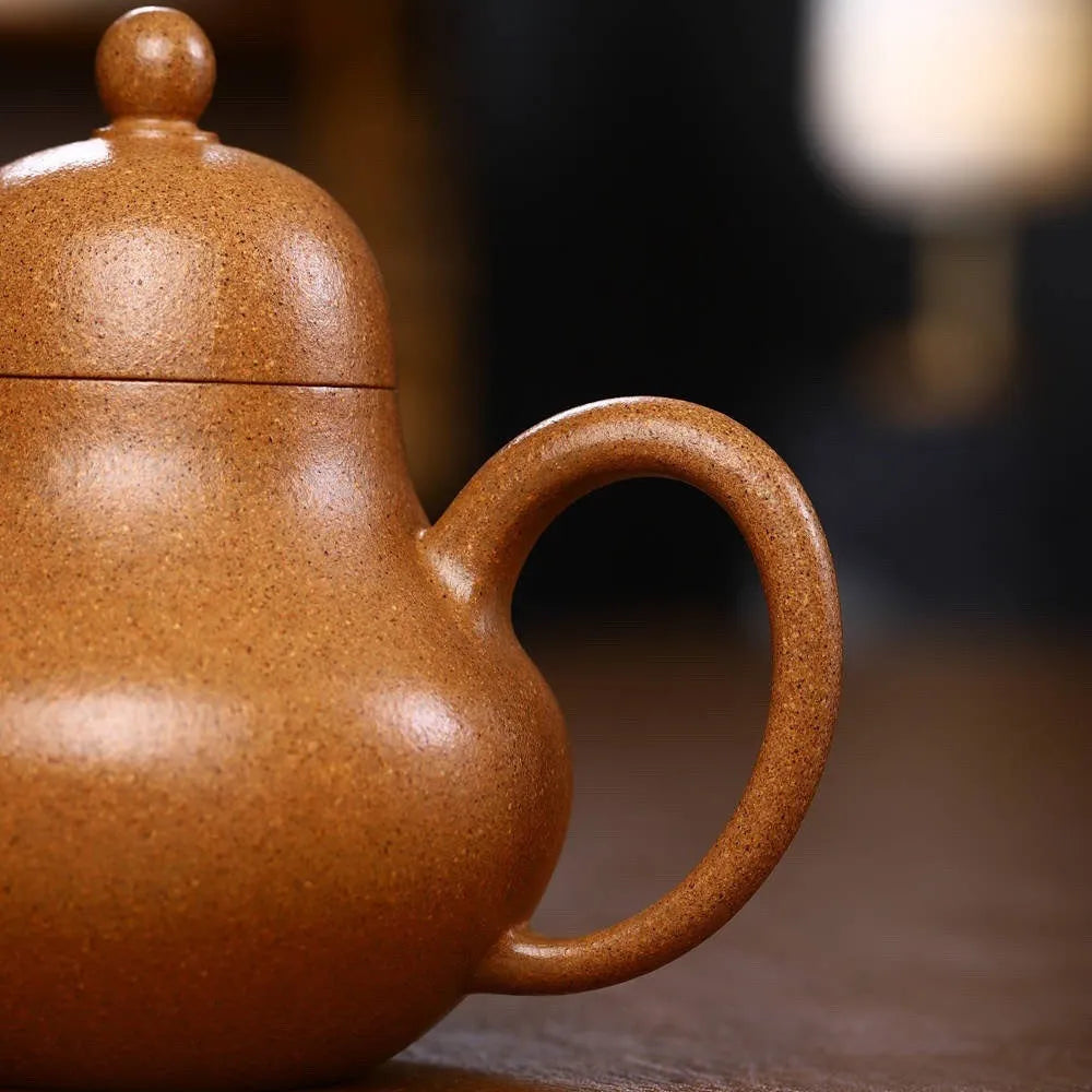 Full Handmade Yixing Zisha Teapot [Siting Pot] (Wucai Lao Duan Ni - 230ml) - YIQIN TEA HOUSE | yiqinteahouse.com | 200-300ml, full handmade zisha teapot, new arrival, plain smooth, teapot, teaware