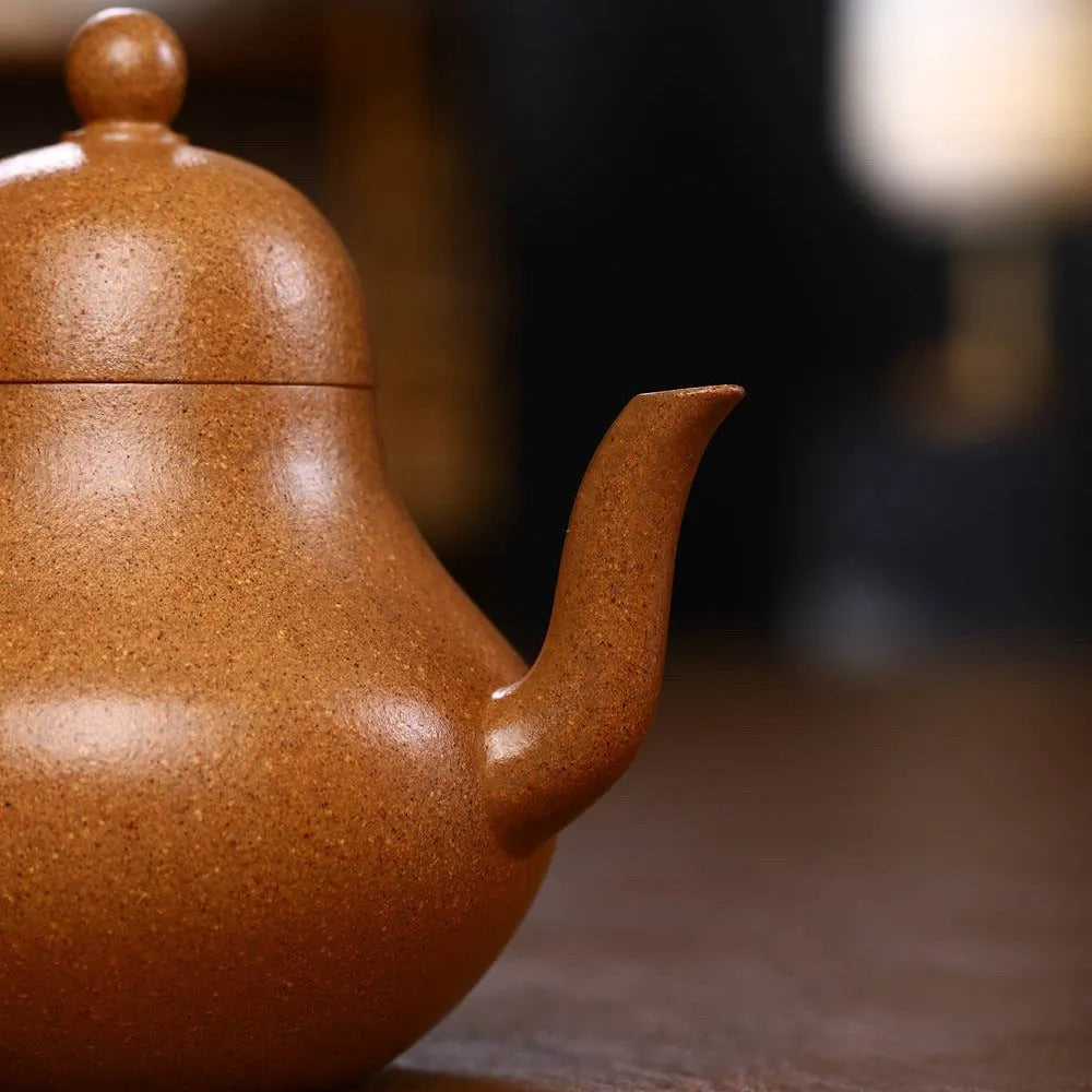 Full Handmade Yixing Zisha Teapot [Siting Pot] (Wucai Lao Duan Ni - 230ml) - YIQIN TEA HOUSE | yiqinteahouse.com | 200-300ml, full handmade zisha teapot, new arrival, plain smooth, teapot, teaware