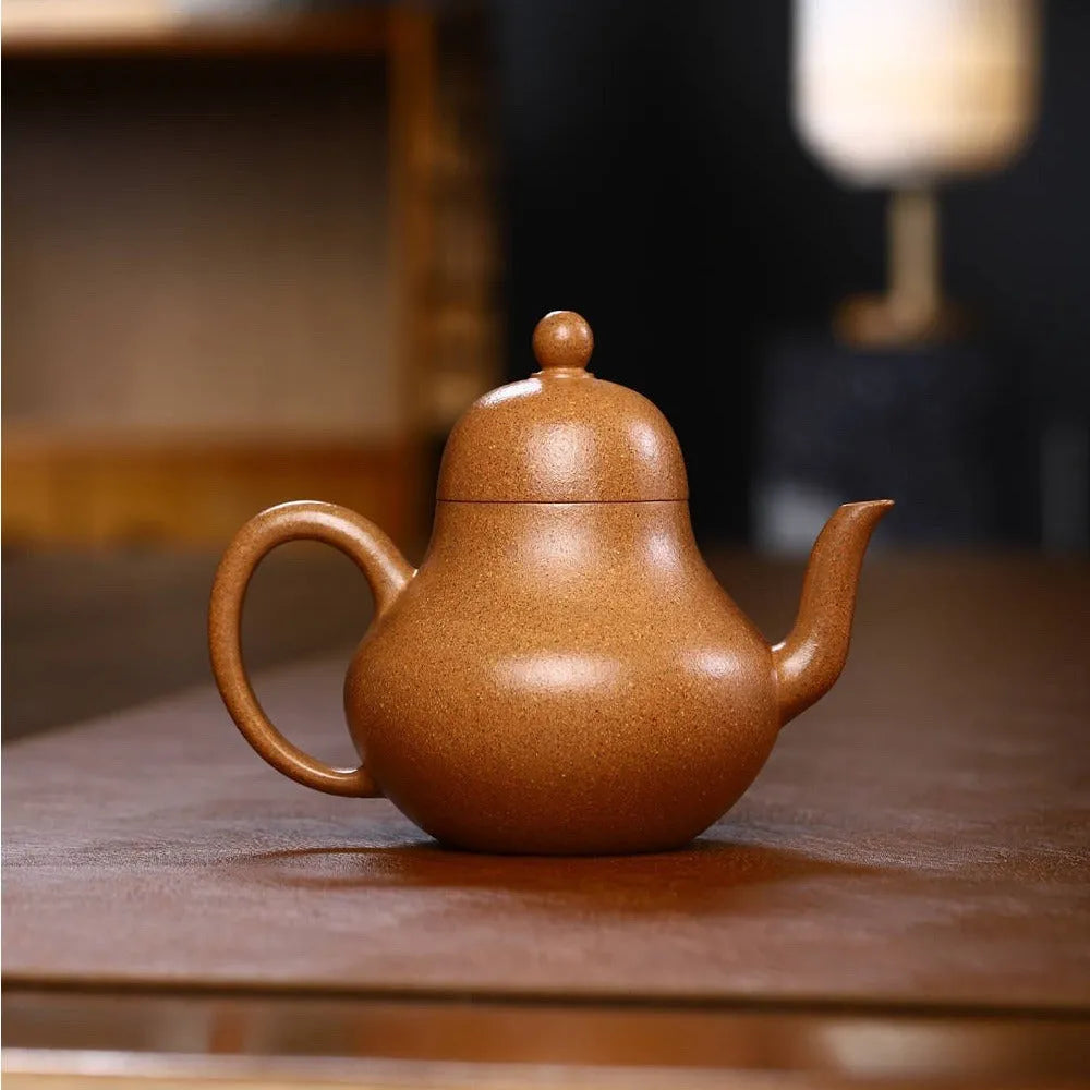 Full Handmade Yixing Zisha Teapot [Siting Pot] (Wucai Lao Duan Ni - 230ml) - YIQIN TEA HOUSE | yiqinteahouse.com | 200-300ml, full handmade zisha teapot, new arrival, plain smooth, teapot, teaware