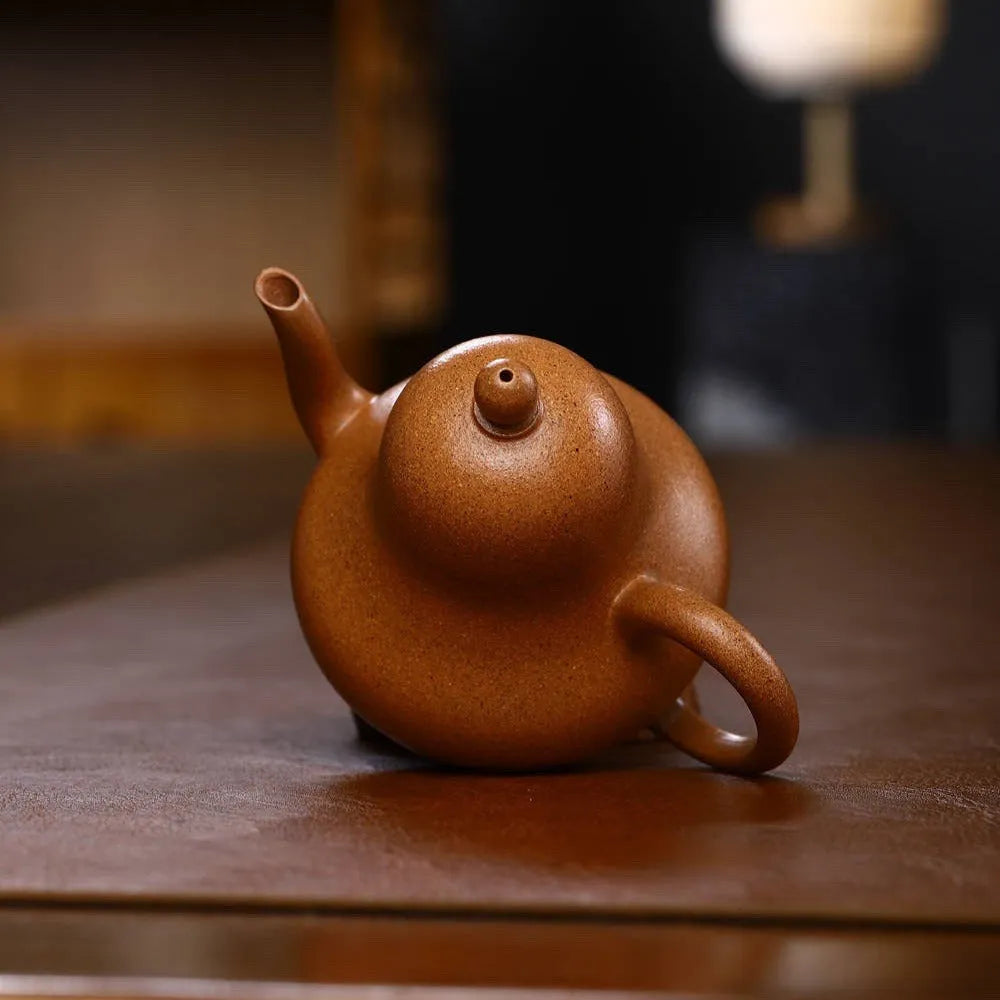 Full Handmade Yixing Zisha Teapot [Siting Pot] (Wucai Lao Duan Ni - 230ml) - YIQIN TEA HOUSE | yiqinteahouse.com | 200-300ml, full handmade zisha teapot, new arrival, plain smooth, teapot, teaware