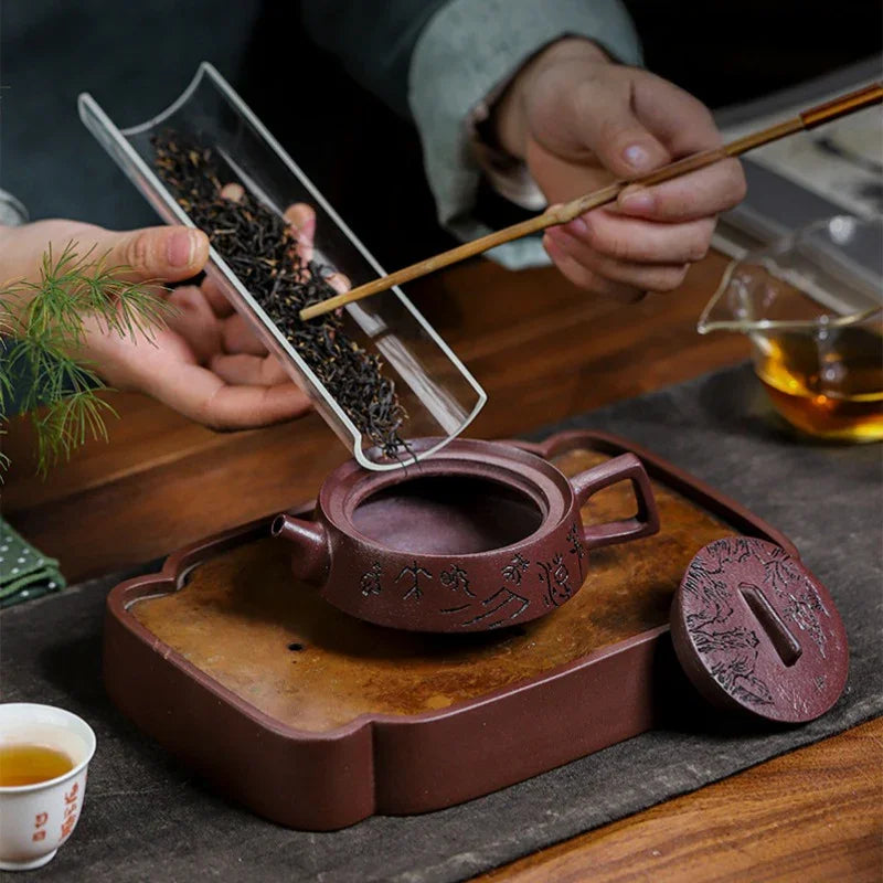 Full Handmade Yixing Zisha Teapot [Smooth & Fine] (Zi Ni - 130ml) - YIQIN TEA HOUSE | yiqinteahouse.com | <200ml, full handmade zisha teapot, teapot, teaware