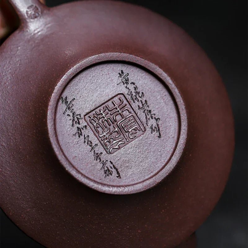 Full Handmade Yixing Zisha Teapot [Smooth & Fine] (Zi Ni - 130ml) - YIQIN TEA HOUSE | yiqinteahouse.com | <200ml, full handmade zisha teapot, teapot, teaware