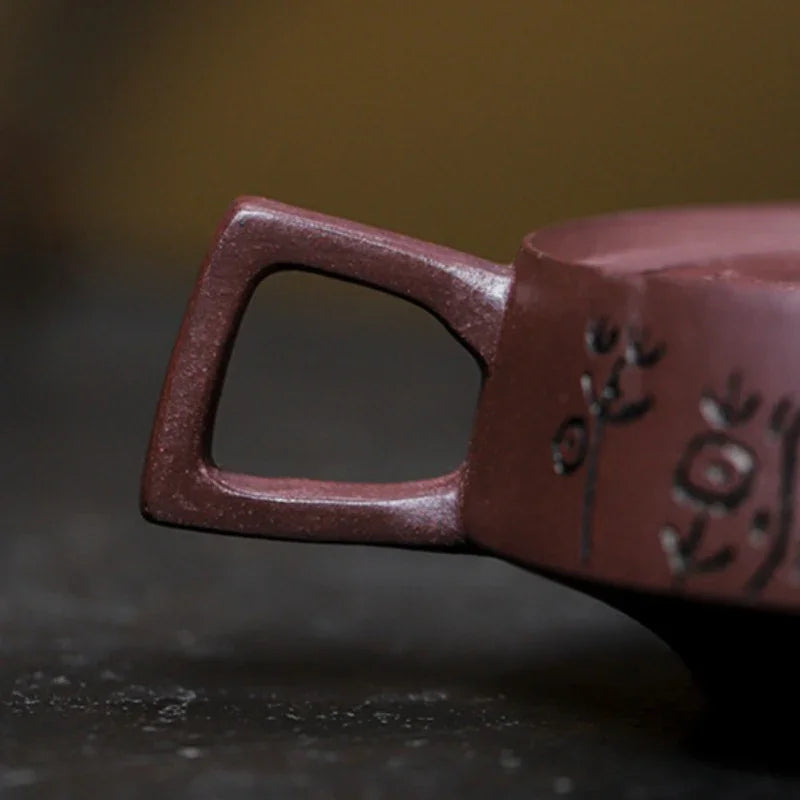 Full Handmade Yixing Zisha Teapot [Smooth & Fine] (Zi Ni - 130ml) - YIQIN TEA HOUSE | yiqinteahouse.com | <200ml, full handmade zisha teapot, teapot, teaware