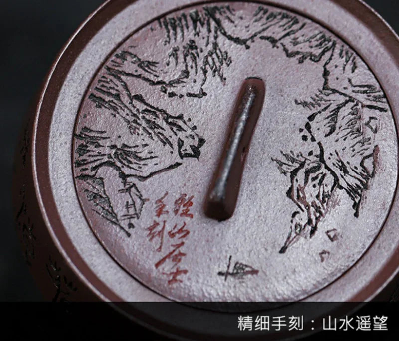 Full Handmade Yixing Zisha Teapot [Smooth & Fine] (Zi Ni - 130ml) - YIQIN TEA HOUSE | yiqinteahouse.com | <200ml, full handmade zisha teapot, teapot, teaware