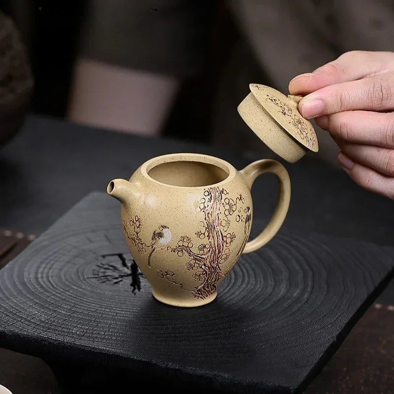 Teko Zisha Yixing Buatan Tangan Sepenuhnya [Ta Xue Xun Mei] (Bensan Lu Ni - 150ml)