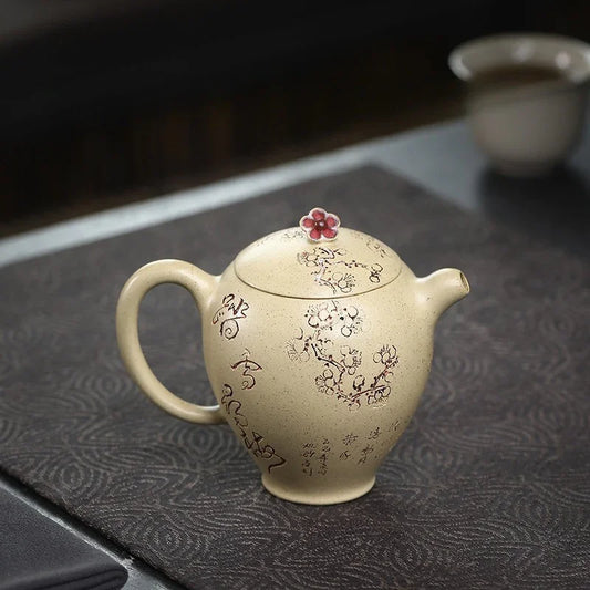 Teko Zisha Yixing Buatan Tangan Sepenuhnya [Ta Xue Xun Mei] (Bensan Lu Ni - 150ml)