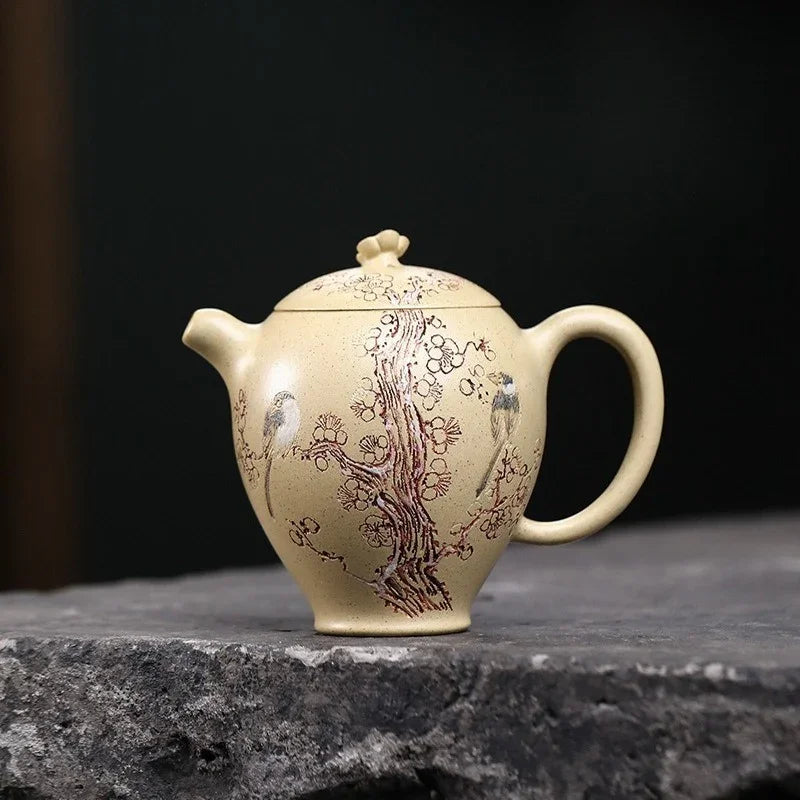 Teko Zisha Yixing Buatan Tangan Sepenuhnya [Ta Xue Xun Mei] (Bensan Lu Ni - 150ml)