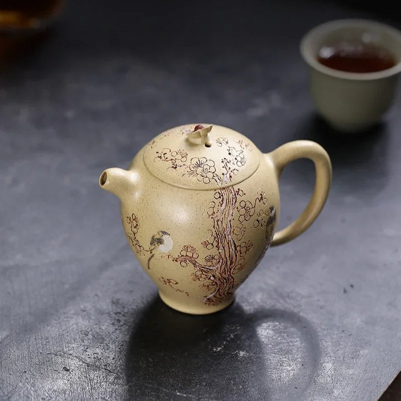 Teko Zisha Yixing Buatan Tangan Sepenuhnya [Ta Xue Xun Mei] (Bensan Lu Ni - 150ml)