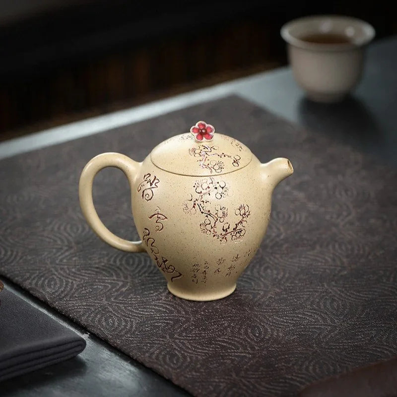 Teko Zisha Yixing Buatan Tangan Sepenuhnya [Ta Xue Xun Mei] (Bensan Lu Ni - 150ml)
