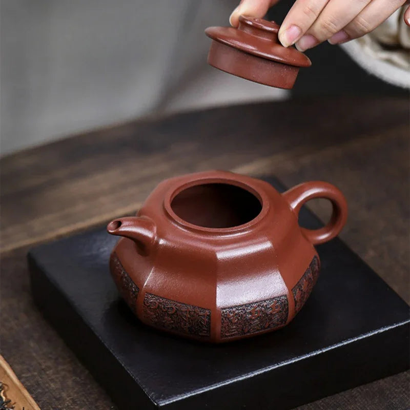 Teko Zisha Yixing Buatan Tangan Sepenuhnya [Tai Chi] (Hong Pi Long - 330ml)