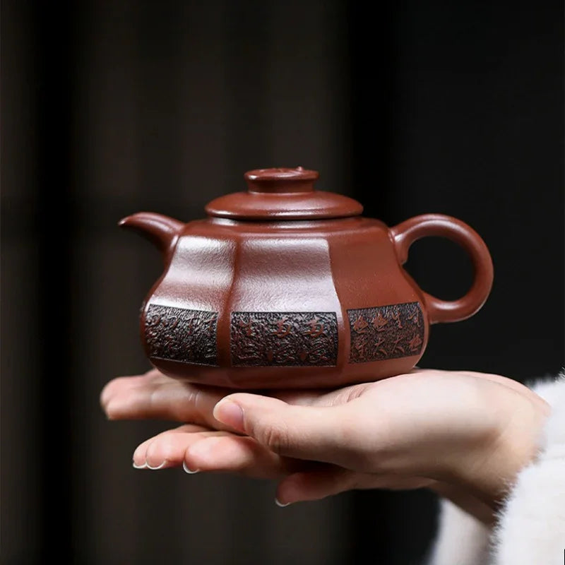 Teko Zisha Yixing Buatan Tangan Sepenuhnya [Tai Chi] (Hong Pi Long - 330ml)