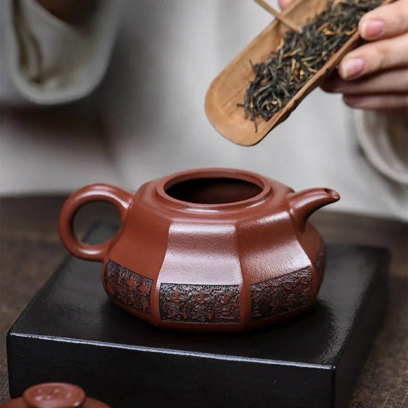 Teko Zisha Yixing Buatan Tangan Sepenuhnya [Tai Chi] (Hong Pi Long - 330ml)