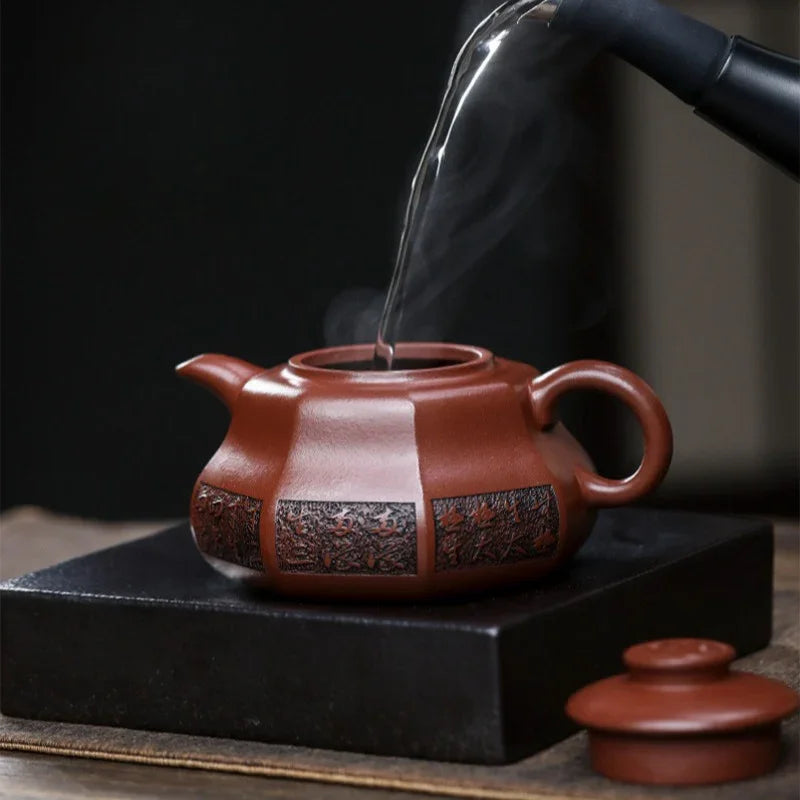 Teko Zisha Yixing Buatan Tangan Sepenuhnya [Tai Chi] (Hong Pi Long - 330ml)
