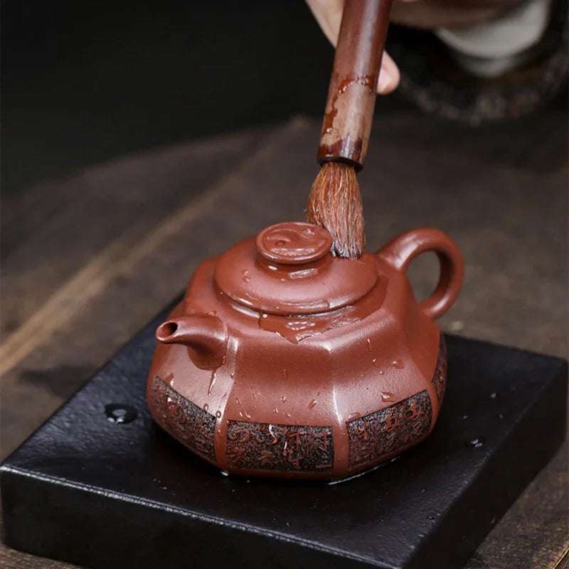 Teko Zisha Yixing Buatan Tangan Sepenuhnya [Tai Chi] (Hong Pi Long - 330ml)
