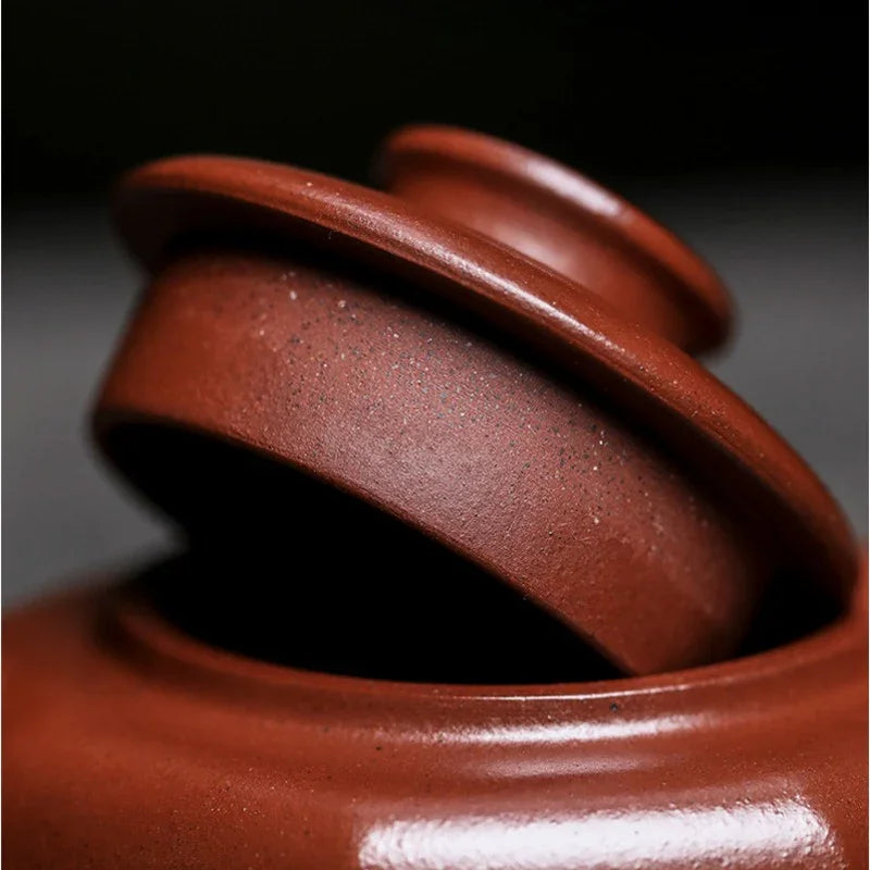 Teko Zisha Yixing Buatan Tangan Sepenuhnya [Tai Chi] (Hong Pi Long - 330ml)