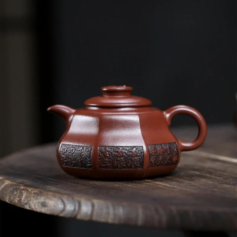Teko Zisha Yixing Buatan Tangan Sepenuhnya [Tai Chi] (Hong Pi Long - 330ml)