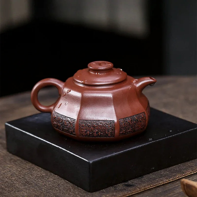 Teko Zisha Yixing Buatan Tangan Sepenuhnya [Tai Chi] (Hong Pi Long - 330ml)