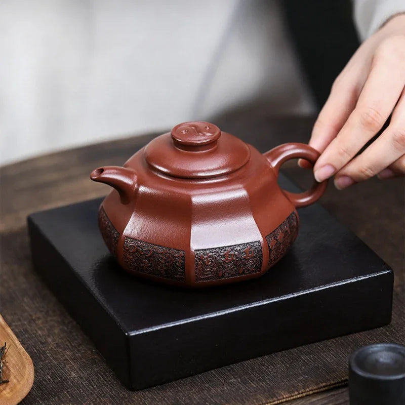 Teko Zisha Yixing Buatan Tangan Sepenuhnya [Tai Chi] (Hong Pi Long - 330ml)