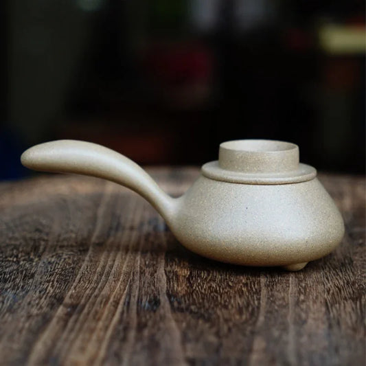 Full Handmade Yixing Zisha Teapot [Tang Yu Pot] (Qing Duan Ni - 180ml)