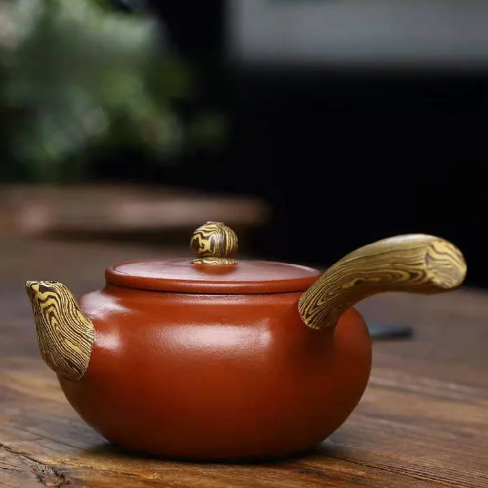 Full Handmade Yixing Zisha Teapot [Tang Yu Pot] (Qing Shui Ni/Jiao Ni - 270ml) - YIQIN TEA HOUSE | yiqinteahouse.com | 200-300ml, full handmade zisha teapot, plain smooth, teapot, teaware