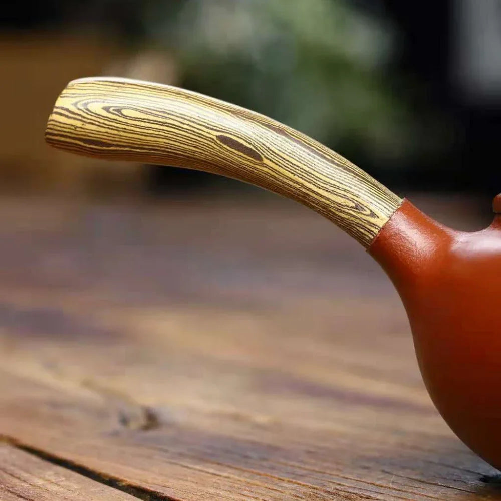 Full Handmade Yixing Zisha Teapot [Tang Yu Pot] (Qing Shui Ni/Jiao Ni - 270ml) - YIQIN TEA HOUSE | yiqinteahouse.com | 200-300ml, full handmade zisha teapot, plain smooth, teapot, teaware