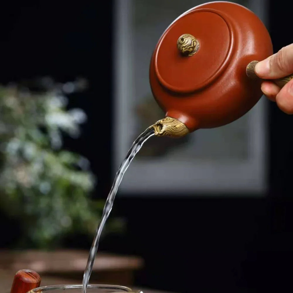 Full Handmade Yixing Zisha Teapot [Tang Yu Pot] (Qing Shui Ni/Jiao Ni - 270ml) - YIQIN TEA HOUSE | yiqinteahouse.com | 200-300ml, full handmade zisha teapot, plain smooth, teapot, teaware