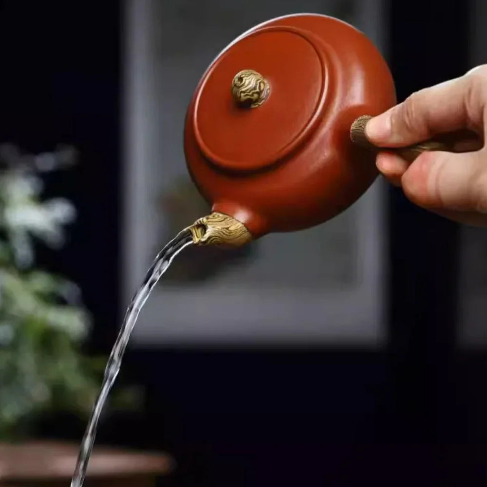 Full Handmade Yixing Zisha Teapot [Tang Yu Pot] (Qing Shui Ni/Jiao Ni - 270ml) - YIQIN TEA HOUSE | yiqinteahouse.com | 200-300ml, full handmade zisha teapot, plain smooth, teapot, teaware