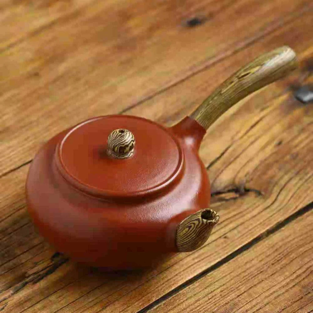 Full Handmade Yixing Zisha Teapot [Tang Yu Pot] (Qing Shui Ni/Jiao Ni - 270ml) - YIQIN TEA HOUSE | yiqinteahouse.com | 200-300ml, full handmade zisha teapot, plain smooth, teapot, teaware