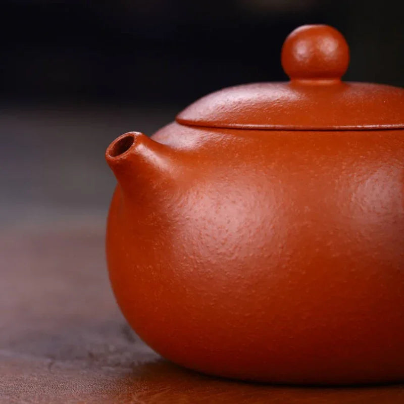 Full Handmade Yixing Zisha Teapot [Tang Yu Pot] (Zhu Ni - 200ml) - YIQIN TEA HOUSE | yiqinteahouse.com | 200-300ml, full handmade zisha teapot, plain smooth, teapot, teaware