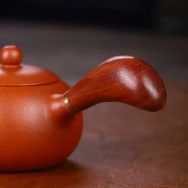 Full Handmade Yixing Zisha Teapot [Tang Yu Pot] (Zhu Ni - 200ml) - YIQIN TEA HOUSE | yiqinteahouse.com | 200-300ml, full handmade zisha teapot, plain smooth, teapot, teaware
