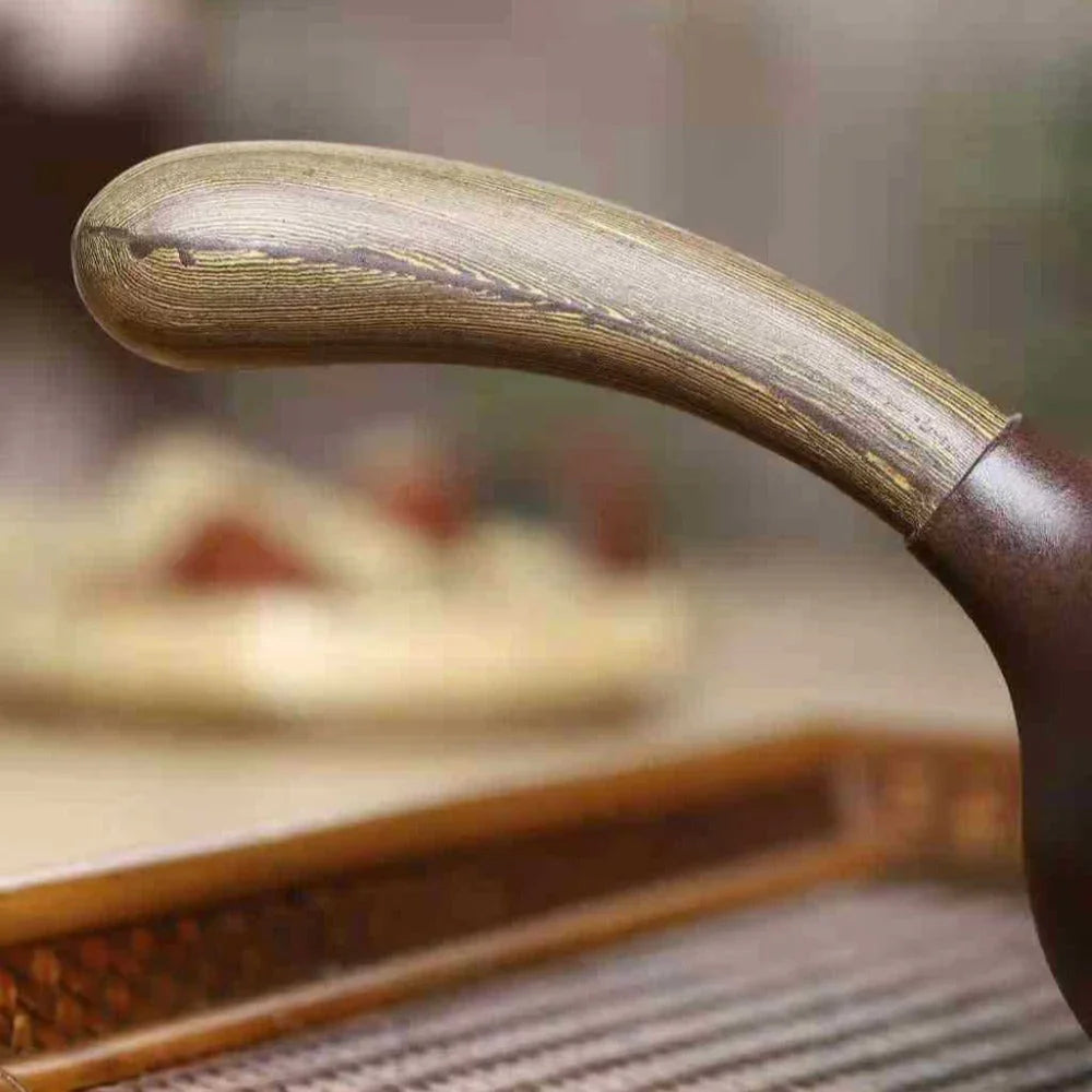 Full Handmade Yixing Zisha Teapot [Tang Yu Pot] (Zi Ni/Jiao Ni- 300ml) - YIQIN TEA HOUSE | yiqinteahouse.com | 200-300ml, full handmade zisha teapot, plain smooth, teapot, teaware