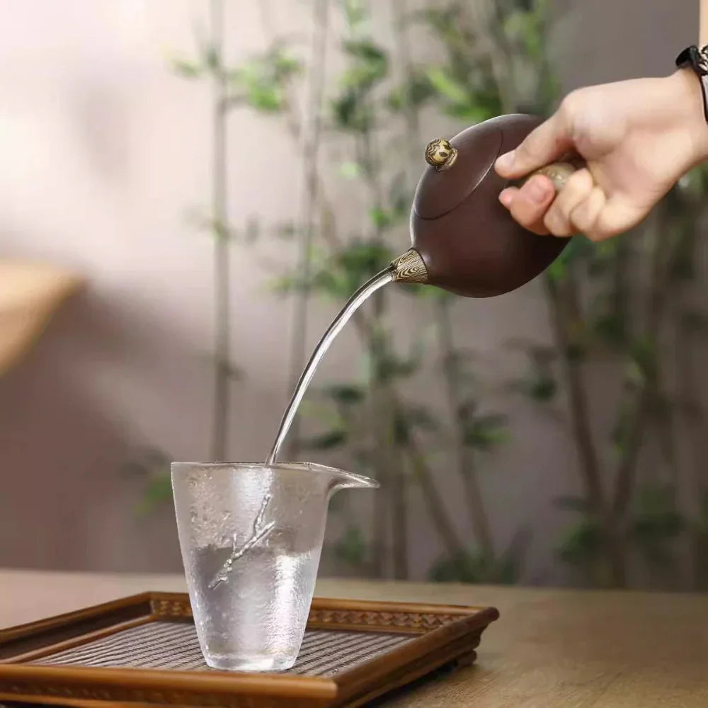 Full Handmade Yixing Zisha Teapot [Tang Yu Pot] (Zi Ni/Jiao Ni- 300ml) - YIQIN TEA HOUSE | yiqinteahouse.com | 200-300ml, full handmade zisha teapot, plain smooth, teapot, teaware