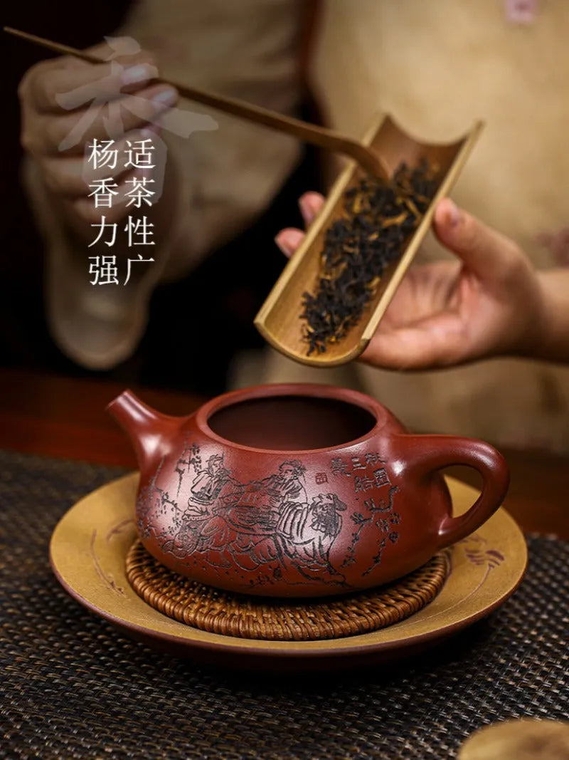 Full Handmade Yixing Zisha Teapot [Tao Yuan Yan Yi] (Ge Zi Ni - 500ml) - YIQIN TEA HOUSE | yiqinteahouse.com | >300ml, full handmade zisha teapot, teapot, teaware