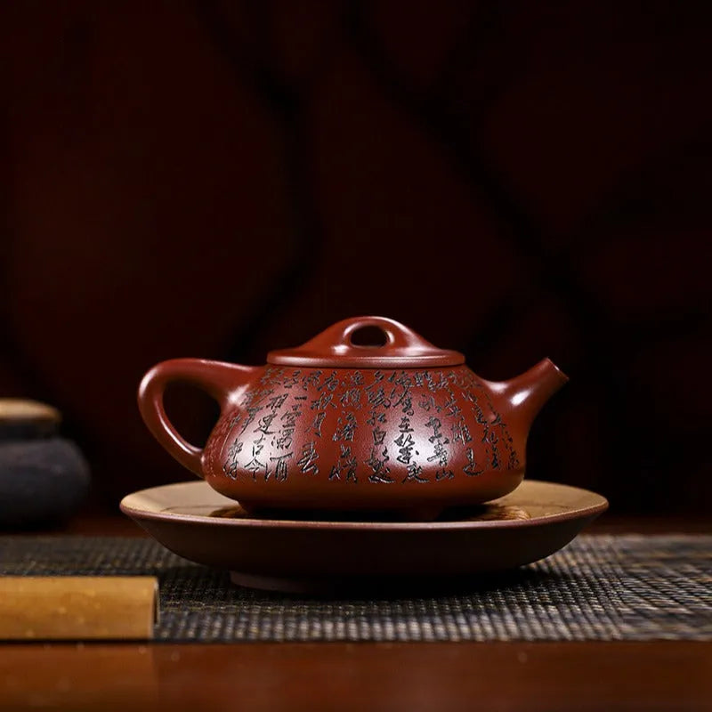 Full Handmade Yixing Zisha Teapot [Tao Yuan Yan Yi] (Ge Zi Ni - 500ml) - YIQIN TEA HOUSE | yiqinteahouse.com | >300ml, full handmade zisha teapot, teapot, teaware