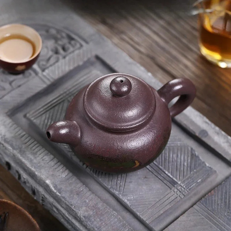 Teko Zisha Yixing Buatan Tangan Sepenuhnya [The Great Wall] (30 Mu Jinsha Zi Ni - 300ml)