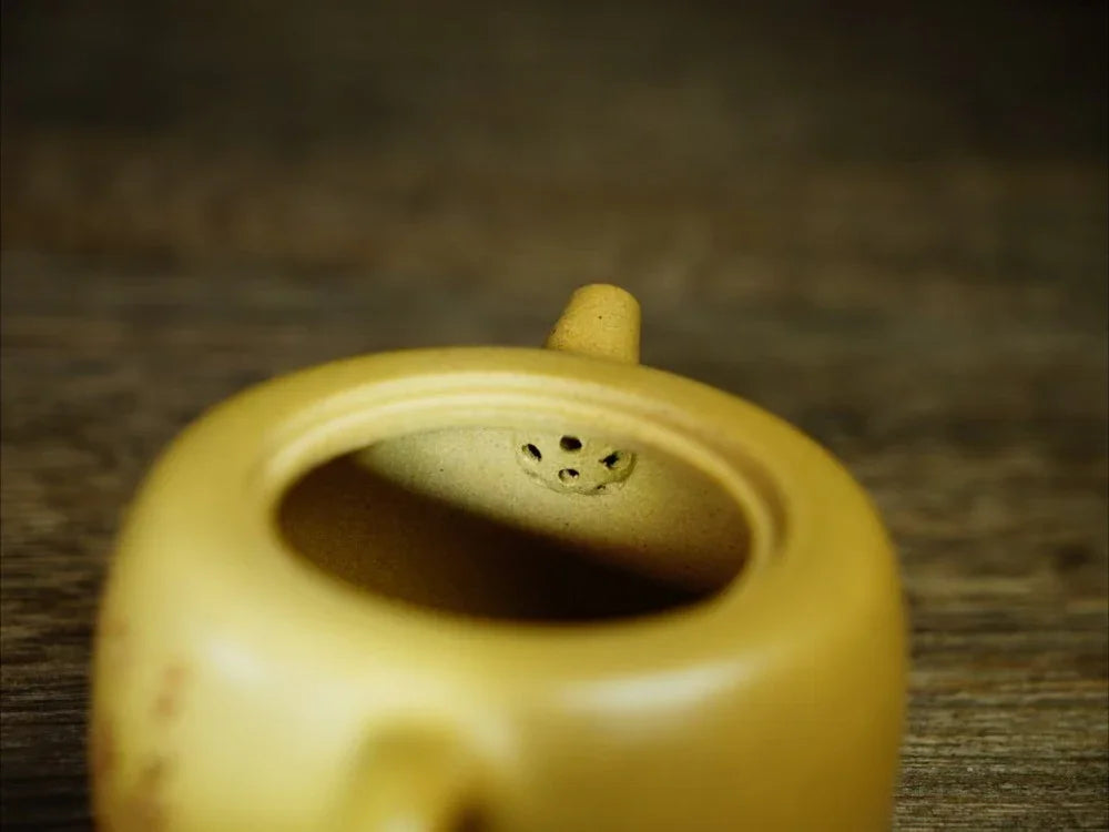 full-handmade-yixing-zisha-teapot-tianji-pot-huangjin-duan-ni-160ml-yiqin-tea-house-yiqinteahouse-com-12 - YIQIN TEA HOUSE 一沁茶舍 yiqinteahouse.com