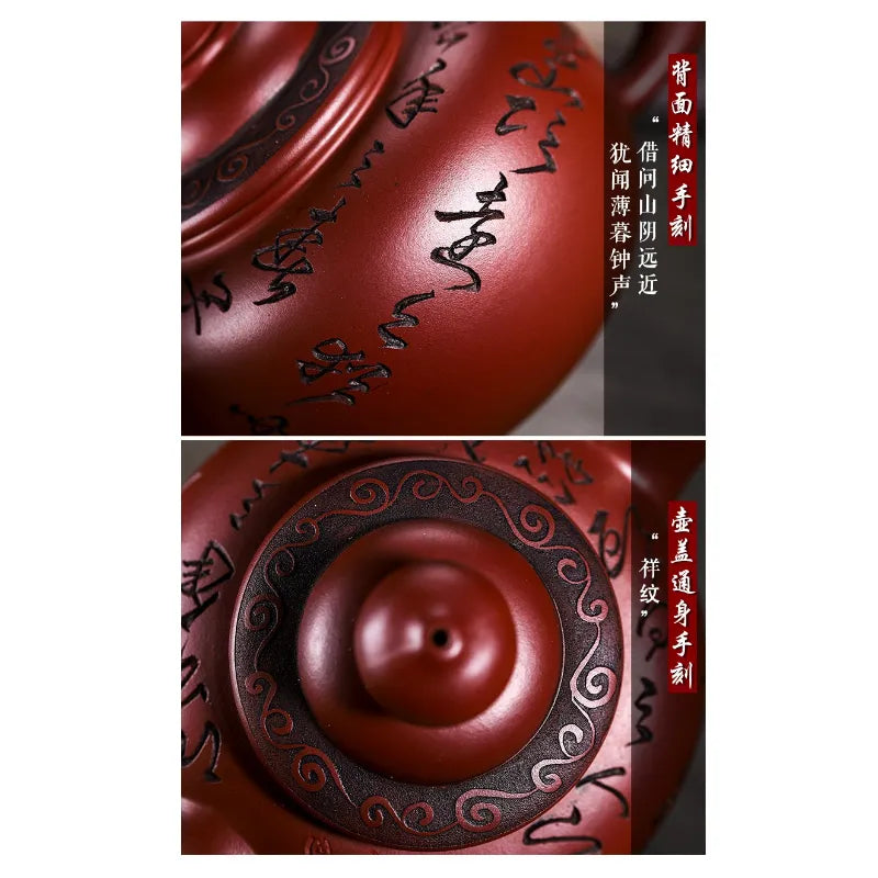 Full Handmade Yixing Zisha Teapot [Wealthy] (Long Xue Sha - 400ml) - YIQIN TEA HOUSE | yiqinteahouse.com | >300ml, full handmade zisha teapot, new arrival, teapot, teaware