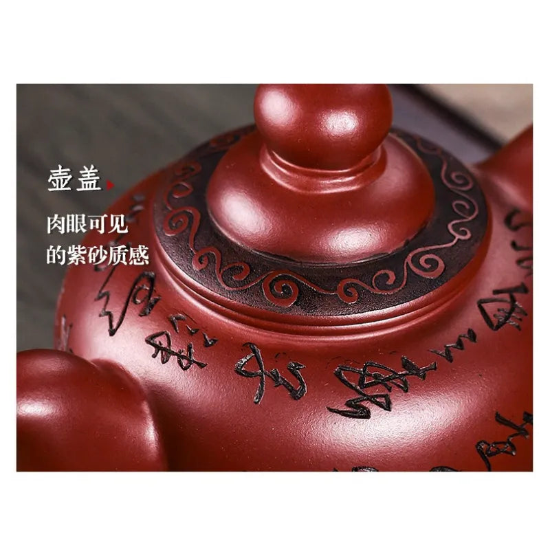 Full Handmade Yixing Zisha Teapot [Wealthy] (Long Xue Sha - 400ml) - YIQIN TEA HOUSE | yiqinteahouse.com | >300ml, full handmade zisha teapot, new arrival, teapot, teaware