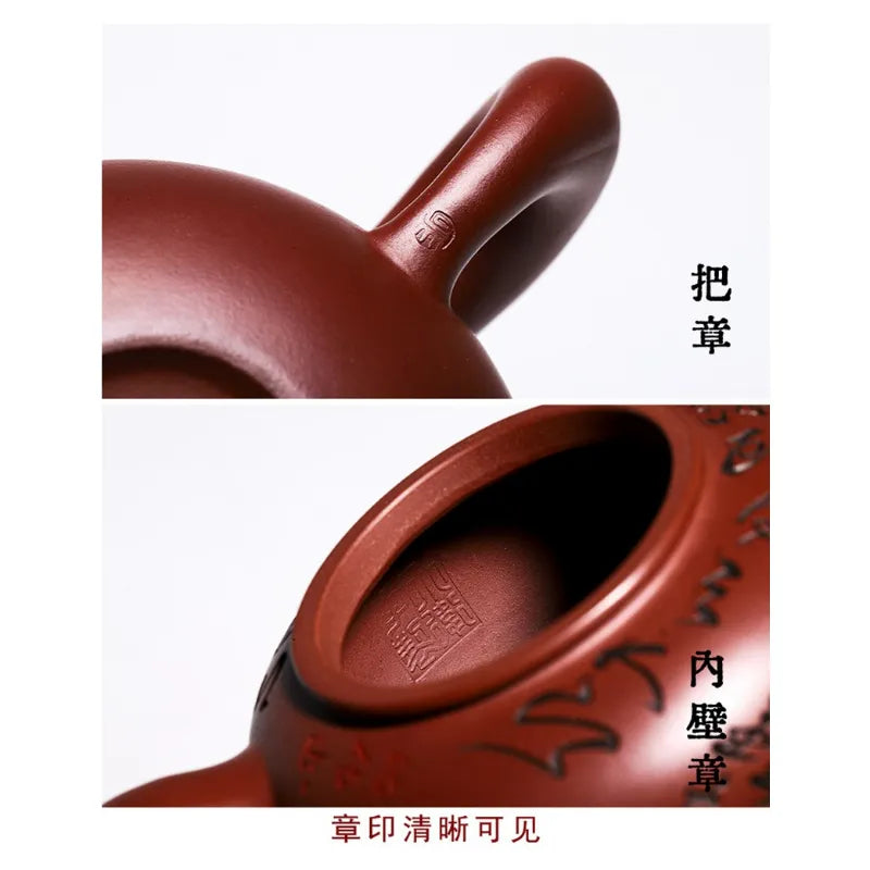 Full Handmade Yixing Zisha Teapot [Wealthy] (Long Xue Sha - 400ml) - YIQIN TEA HOUSE | yiqinteahouse.com | >300ml, full handmade zisha teapot, new arrival, teapot, teaware