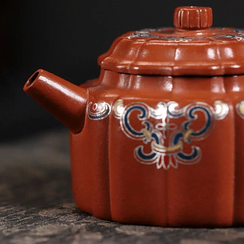 Full Handmade Yixing Zisha Teapot [Wucai De Zhong] (Xiao Meiyao Zhu Ni - 120ml) - YIQIN TEA HOUSE | yiqinteahouse.com | <200ml, full handmade zisha teapot, new arrival, teapot, teaware