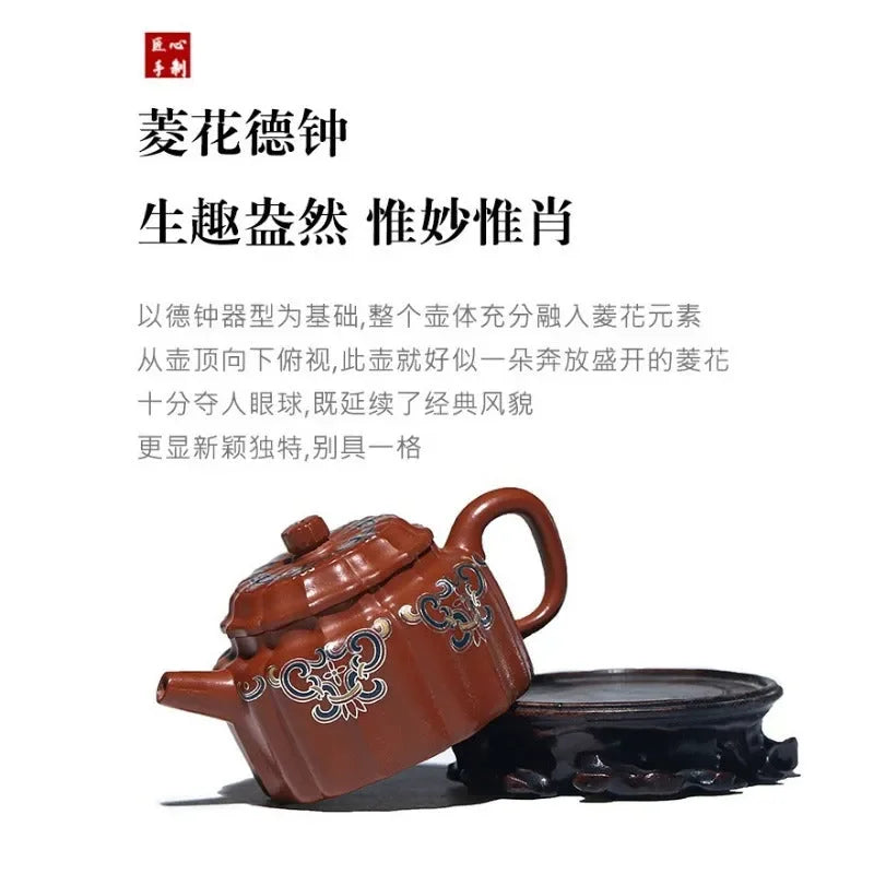 Full Handmade Yixing Zisha Teapot [Wucai De Zhong] (Xiao Meiyao Zhu Ni - 120ml) - YIQIN TEA HOUSE | yiqinteahouse.com | <200ml, full handmade zisha teapot, new arrival, teapot, teaware