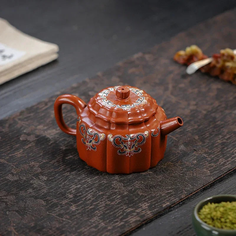 Full Handmade Yixing Zisha Teapot [Wucai De Zhong] (Xiao Meiyao Zhu Ni - 120ml) - YIQIN TEA HOUSE | yiqinteahouse.com | <200ml, full handmade zisha teapot, new arrival, teapot, teaware