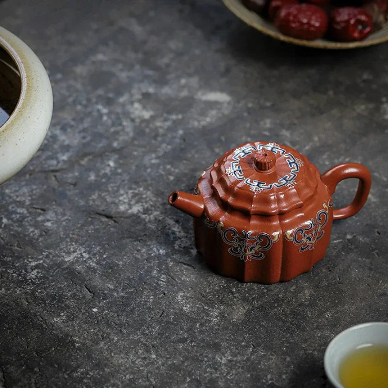 Full Handmade Yixing Zisha Teapot [Wucai De Zhong] (Xiao Meiyao Zhu Ni - 120ml) - YIQIN TEA HOUSE | yiqinteahouse.com | <200ml, full handmade zisha teapot, new arrival, teapot, teaware