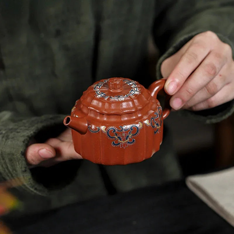 Full Handmade Yixing Zisha Teapot [Wucai De Zhong] (Xiao Meiyao Zhu Ni - 120ml) - YIQIN TEA HOUSE | yiqinteahouse.com | <200ml, full handmade zisha teapot, new arrival, teapot, teaware