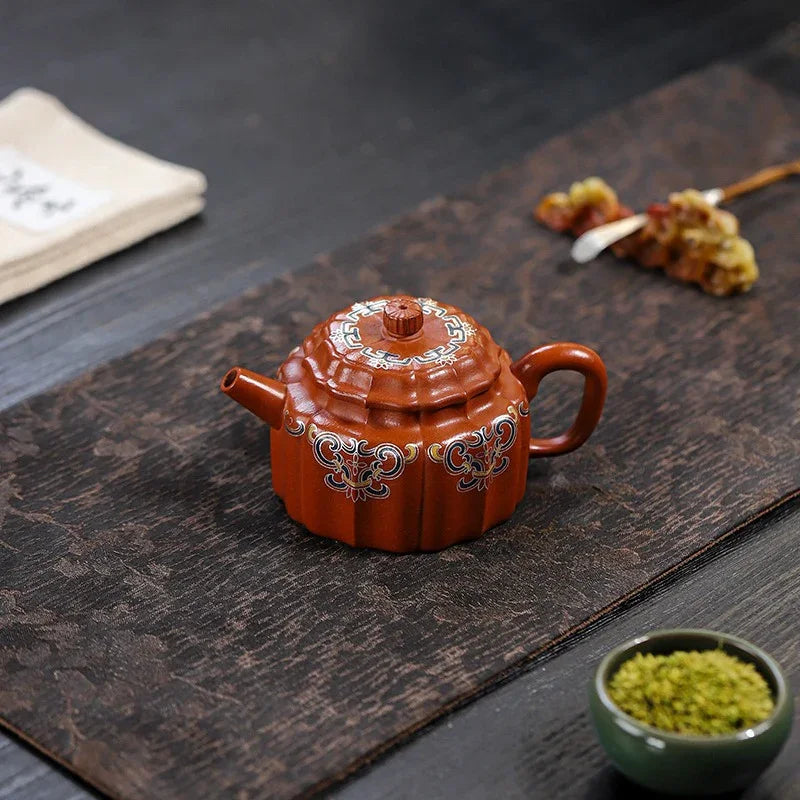 Full Handmade Yixing Zisha Teapot [Wucai De Zhong] (Xiao Meiyao Zhu Ni - 120ml) - YIQIN TEA HOUSE | yiqinteahouse.com | <200ml, full handmade zisha teapot, new arrival, teapot, teaware
