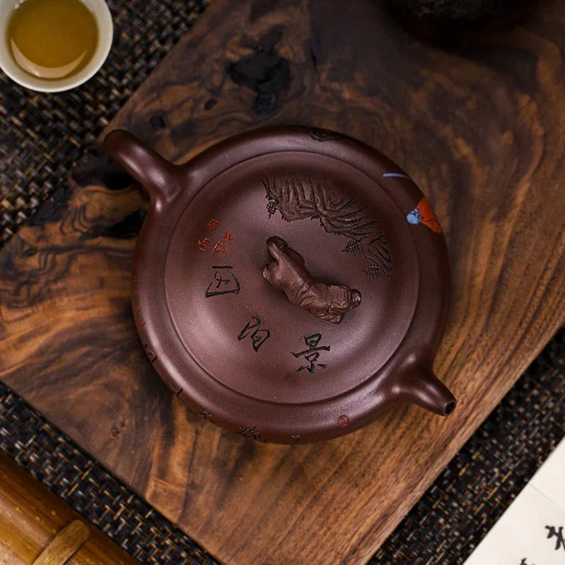 Full Handmade Yixing Zisha Teapot [Wusong Da Hu] (Zi Jia Ni - 350ml)