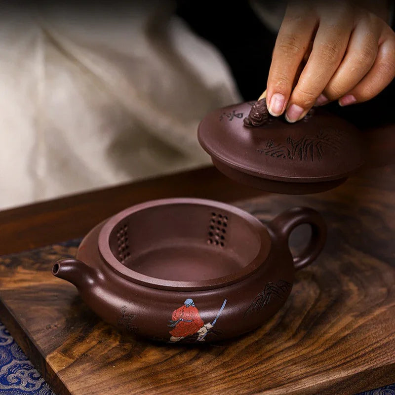 Full Handmade Yixing Zisha Teapot [Wusong Da Hu] (Zi Jia Ni - 350ml)